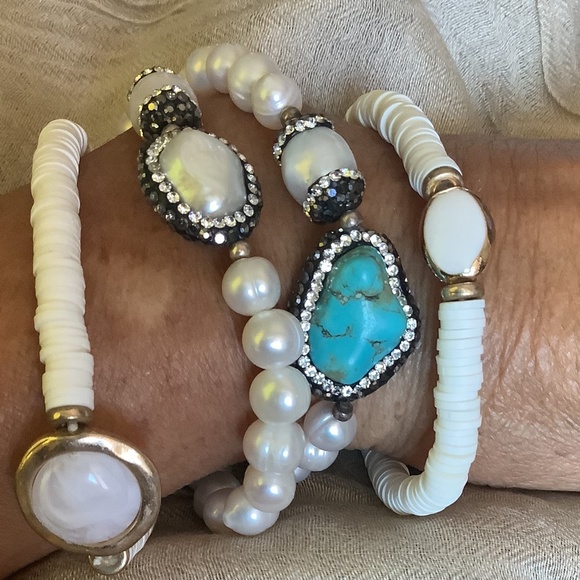 Set of 4 mixed bracelets - Picture 4 of 4